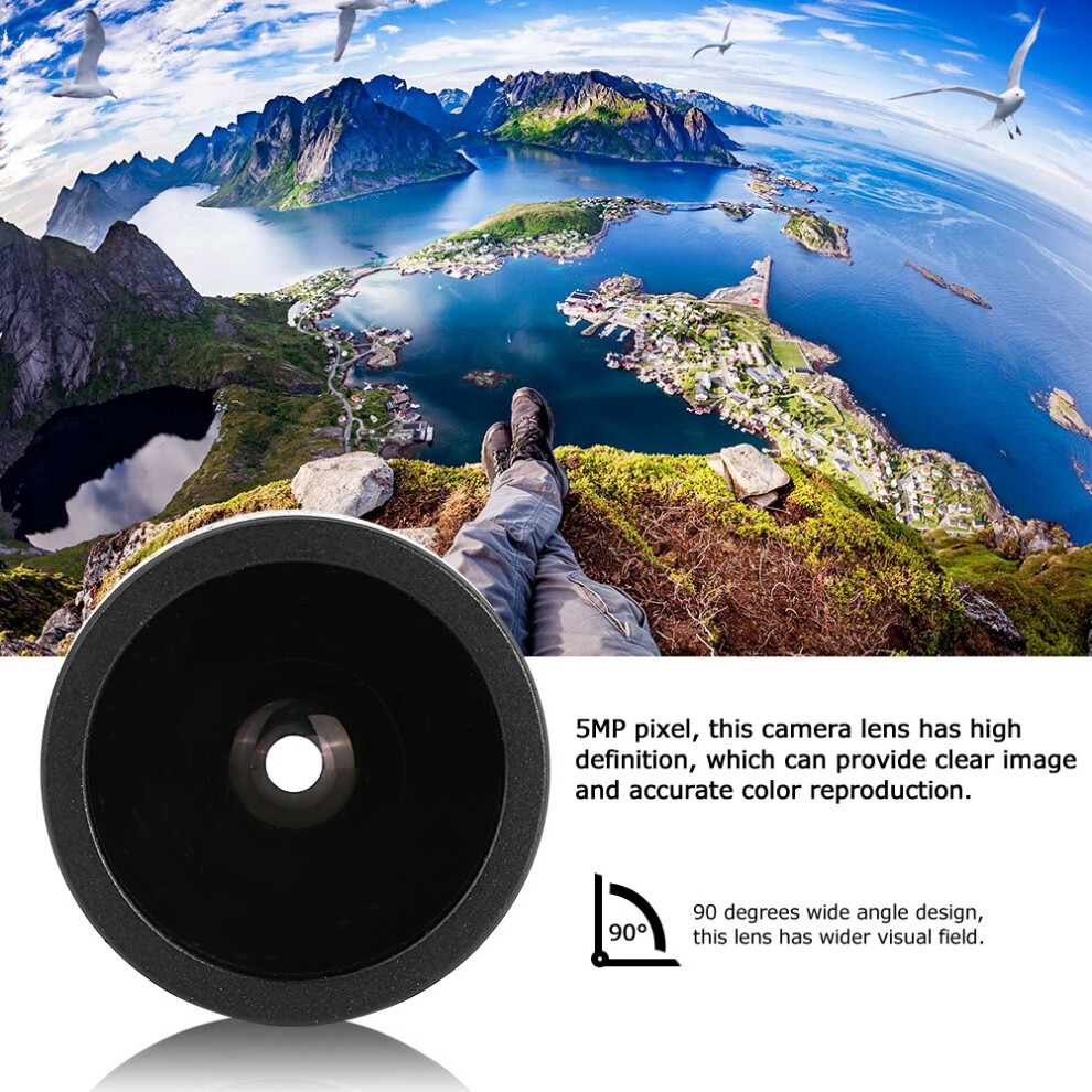 3.6Mm 5Mp Cctv Lens Wide Angle 90 Degree Security Camera For Indoor & Outdoor 7891393309800