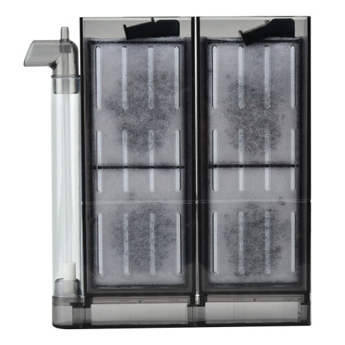 Aquarium Pneumatic Water Filter 20L, 19.3*17.8cm, Transparent Grey 1