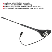 Auto Roof FM Antenna Aerial 11 inches Durable Base Car Radio Accessory
