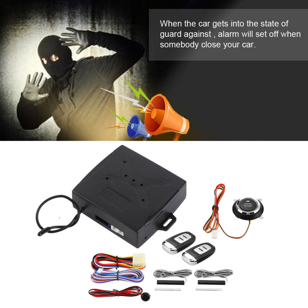 Universal 12V Car Alarm System With Remote Start & Keyless Entry 8711393252892