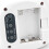 Stylish Projection Alarm Clock Digital LCD White Voice Talking Clock with USB 5