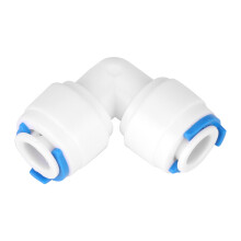 G1/4 PE Pipe Fittings Water Filter Connector Joints 4040 Elbow 5pcs