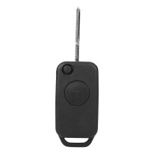 Car Key Fob Case for Mercedes Benz 1984-2004 1 Button ABS Cover Black