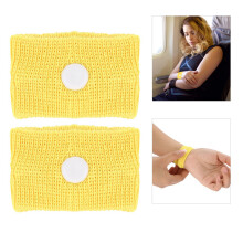 Adult Kids Wristbands for Travel, Portable, Yellow, 2 pcs