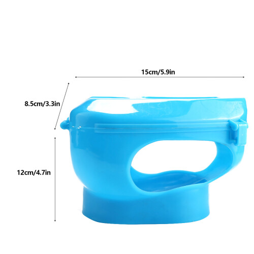 Plastic Pigeon Feed Holder Fixed Mount for Injection Feeding Birds (Blue) 1