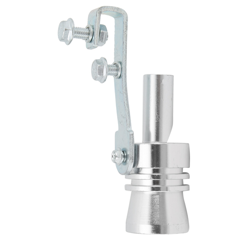Aluminum Alloy Turbo Sound Tail Throat Whistle Car Exhaust Part Tc-Xl Silver 4921393256866