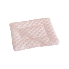 Antislip Small Pet Cooling Mats Ice Silk Fabric-Light pink S