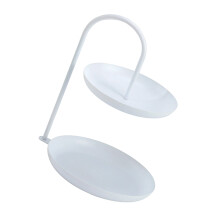 Versatile Iron Household Tray Kitchen Counter Planner-White