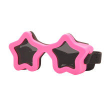 Star Molded Dog Sunglasses Security Thin PC Substance-Pink