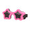 Star Molded Dog Sunglasses Security Thin PC Substance-Pink 1