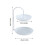 Versatile Iron Household Tray Kitchen Counter Planner-White 4