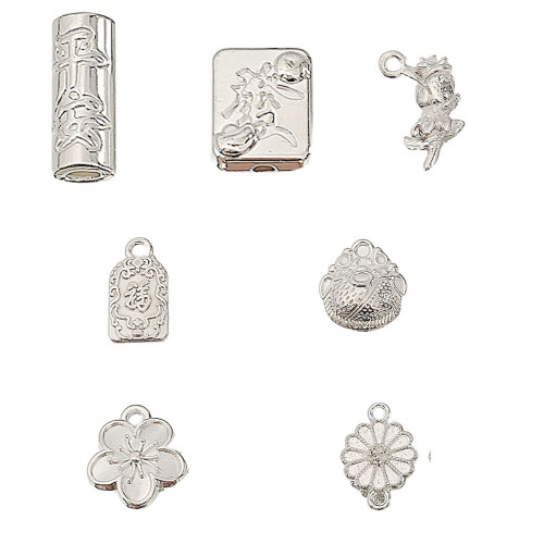 Christmas Crafting Beads Premium Metal Component For-Rose 1
