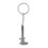 Silver Simulation Vernier Caliper Model Ruler Slide Keychain 1