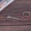 Silver Simulation Vernier Caliper Model Ruler Slide Keychain 4