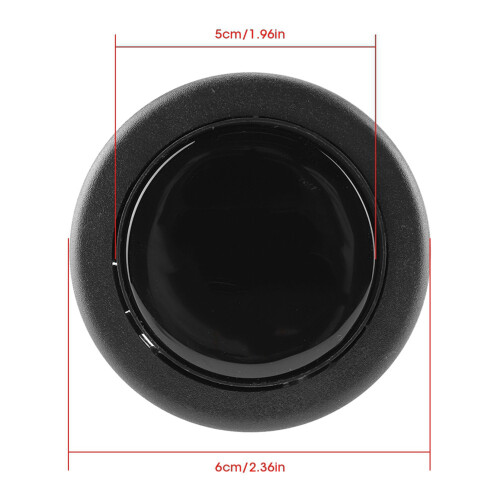 Black Universal Steering Wheel Horn Button 2