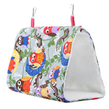 Pet Bird Hammock Soft Warm Cage Bed Parrot Hanging Tent Hut Swing Toy #6