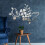 Plastic Wall Mirror Sticker Decor 60x40cm Silver Removable Art 4