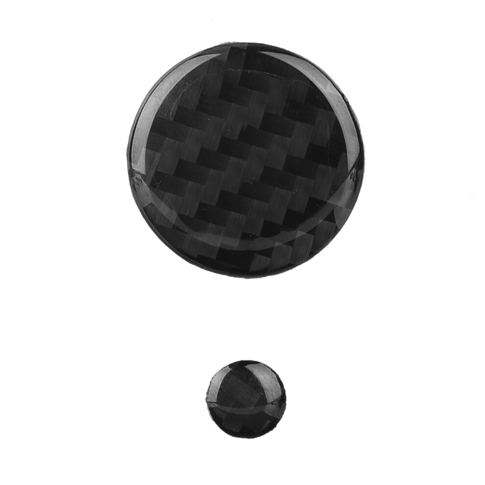 2 Pack Carbon Fiber Volume Button Cover For Mazda Cx-5 Dashboard Trim 8481393264019