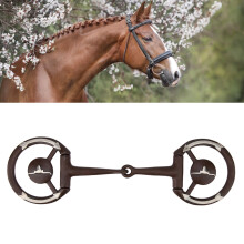 Horse Chew Antique Western Bit with Copper Inlay, Stainless Steel, 125mm Mouth