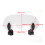 Universal Motorcycle Adjustable Clear Windscreen 280mm x 105mm 11