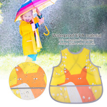 Cartoon Waterproof Baby Bib Overclothes Toddler Apron Vest 38*34cm