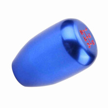 Car Gear Shift Knob Blue 5 Speed Manual Gear Stick with 3 Adapters 8/10/12mm