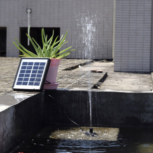 Tauchpumpe Solar 1,5W Brunnen Teich DC 2