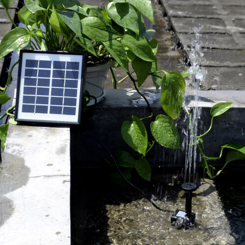 1,5W Mini Solarpumpe Tauchpumpe Teich 2