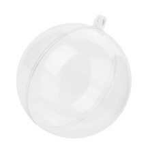 Christmas Fillable Plastic Ornament Balls 20 Pack 5cm Clear Tree Decorations