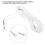 Video Connection Line For Video Door Intercom System Flexible Copper Cable With White PVC Insulation Plug And Play Setup Copper Cable For Clear 8