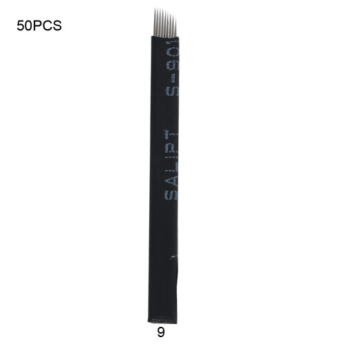 50pcs Microblading Tattoo Needles 9/12/14/16/21 Pins, 0.18mm 1