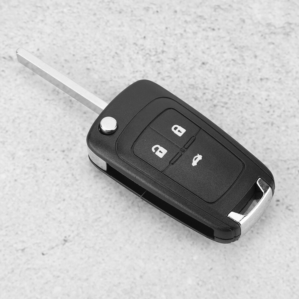 Flip Key Fob Case For Chevrolet Black 7340572873941