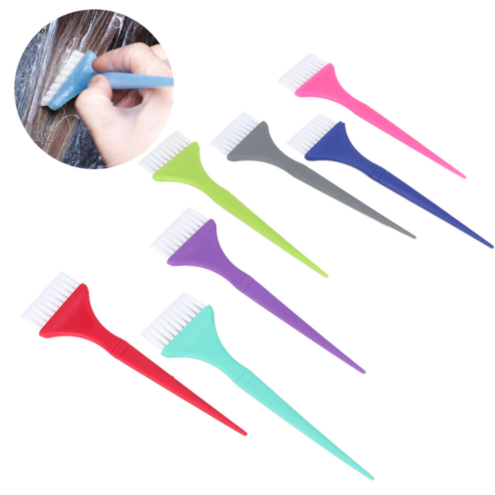 Hair Colouring Brush Set 7Pc Salon Hair Dye Tools Durable Nylon Bristle Design