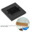 Dust-Stop Cable Cover Wall Plate Black Outlet Panel for Safe Wiring 7