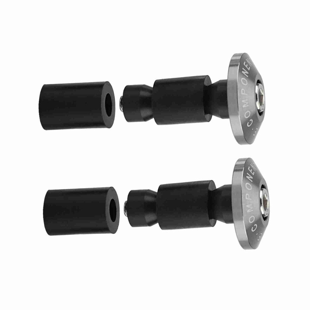 22Mm Handlebar End Slider Caps For Motorcycle, Titanium Colors 7691393271950