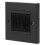 Dust-Stop Cable Cover Wall Plate Black Outlet Panel for Safe Wiring 3
