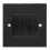 Dust-Stop Cable Cover Wall Plate Black Outlet Panel for Safe Wiring 8