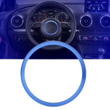 Aluminum Alloy Blue Steering Wheel Ring Cover Fit for A1 A3 A4 A5 Q3 Q5