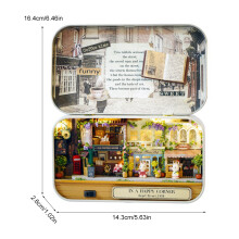 DIY Miniature Dollhouse Street Corner | Handmade, 14.316.42.6cm