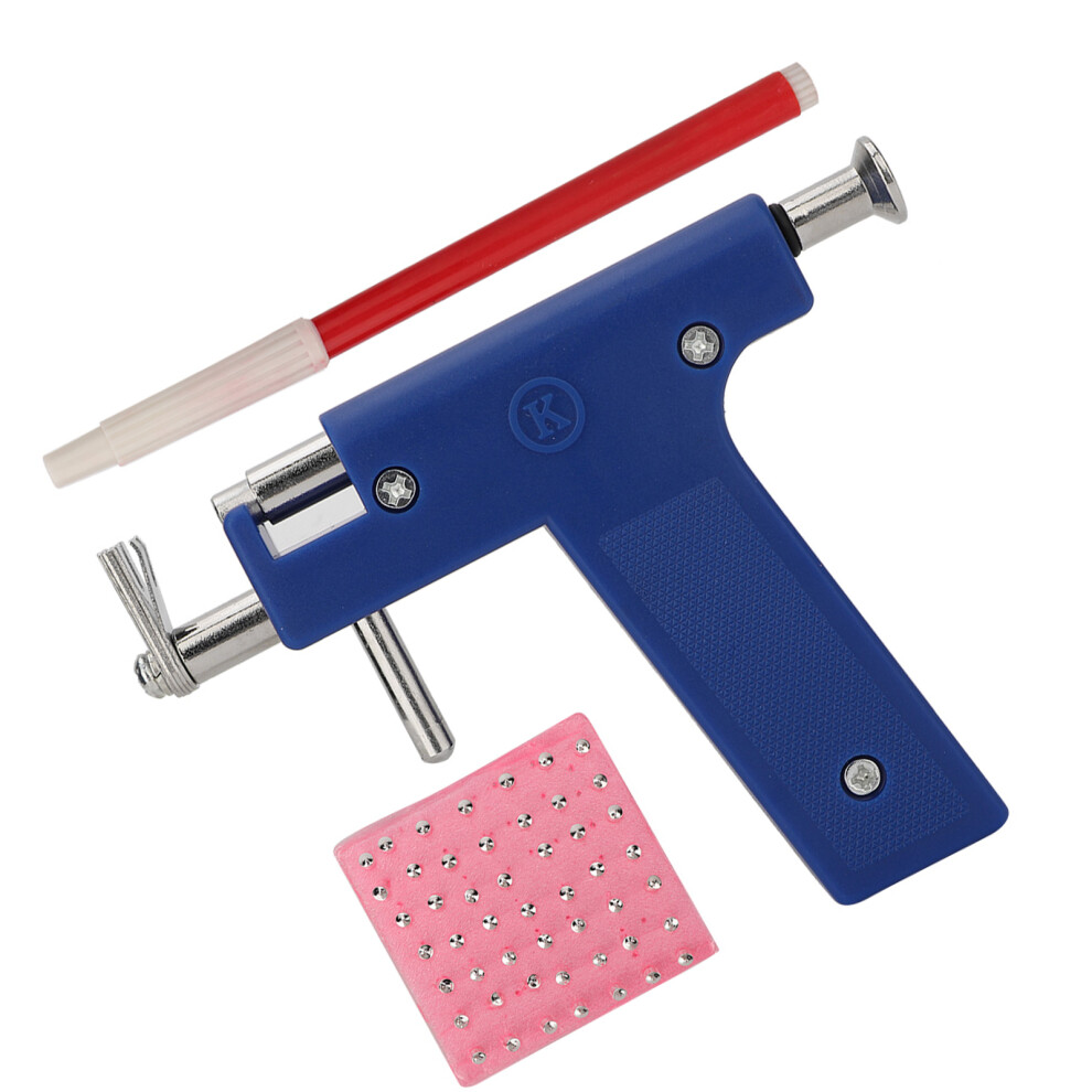Professional Painless Body Piercing Tool Kit with 98 Ear Studs & Accessories