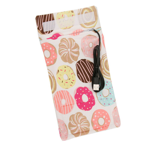 USB Baby Bottle Insulation Cover Donut Pattern Portable Keep Warm 28cm 2