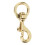 Drehbarer Messinghaken Gold 6