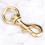 Drehbarer Messinghaken Gold 3