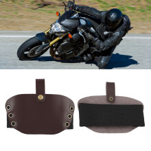 High Quality PU Motorcycle Shift Guard Shoe Cover Brown Durable Protector