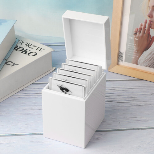 Acrylic Eyelash Organizer 5 Layers False Eyelash Storage Box for Cosmetics