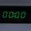 Solar Car Digital Clock 500mAh LCD Display Black Universal 7