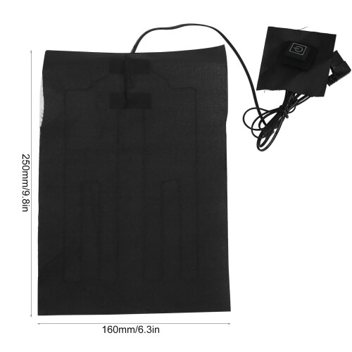 Temperature Adjustable USB Heating Pad for Clothes Vest 160x250mm 1