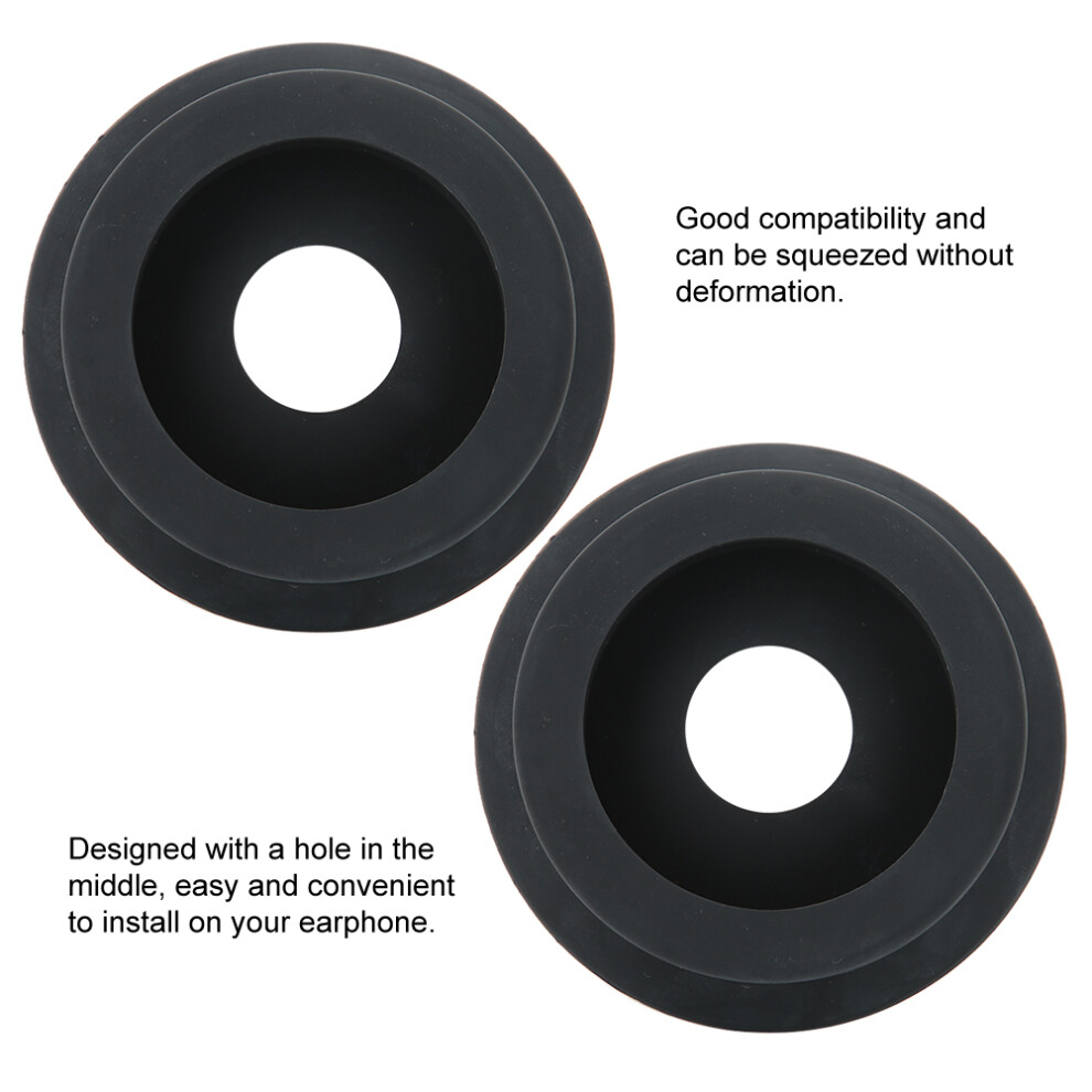 Pair of Silicone Earphone Cushion Pads for Audiometer Headphones, Soft Comfort