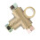 3 Way T Brake Tee Male Nuts Short 20