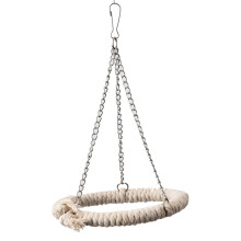 Cotton Rope Bird Climbing Toy for Parrots Swing Ladder Ring Soft Bed Australian